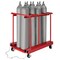 Global Industrial ForkliftableMobile  Cylinder Storage Caddy, 8 Cylinders Capacity 270219C - alternate 1